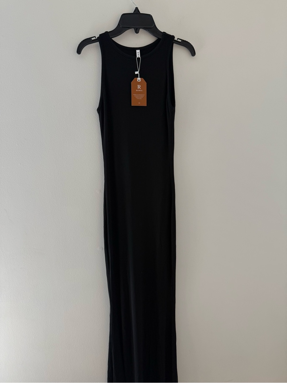Reoria Black Sleeveless NWT Maxi Dress Size: Med  #Lux-W